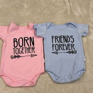 Boy/girl twin outfit set